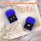 LED Ring Earring Box for Proposal, Wedding, Engagement, Luxury Jewelry Storage Gift Box with LED Light, Jewelry Display Box (Blue)